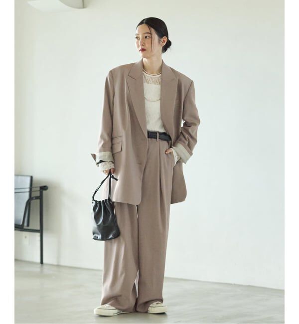 journal standard L'essage「《予約》Doeskinオーバーサイズジャケット」|テーラードジャケット|