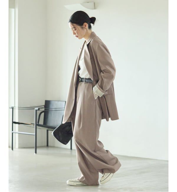 journal standard L'essage「《予約》Doeskinオーバーサイズジャケット」|テーラードジャケット|