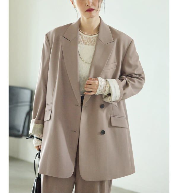 journal standard L'essage「《予約》Doeskinオーバーサイズジャケット」|テーラードジャケット|