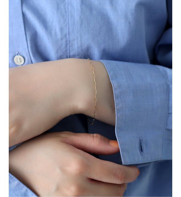 Lilas by Spick&Span「ペーパークリップチェーン17cmブレスレット K10」|ブレスレット・バングル|