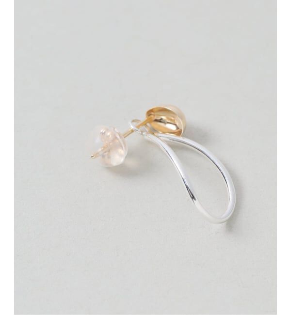 Lilas by Spick&Span「《WEB限定》バイカラー2WAYティアドロップピアス K10（両耳）」|ピアス|