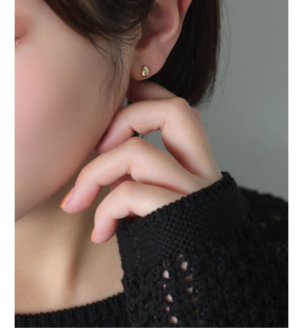 Lilas by Spick&Span「《WEB限定》バイカラー2WAYティアドロップピアス K10（両耳）」|ピアス|