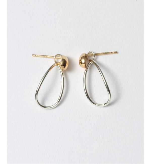 Lilas by Spick&Span「《WEB限定》バイカラー2WAYティアドロップピアス K10（両耳）」|ピアス|