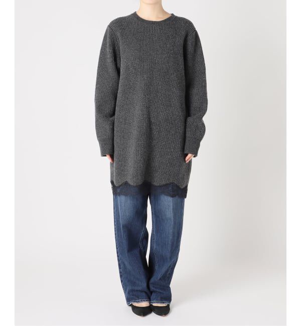 Glyph「《一部店舗+WEB限定予約》Half Cardigan Knit Dress」|ワンピース|