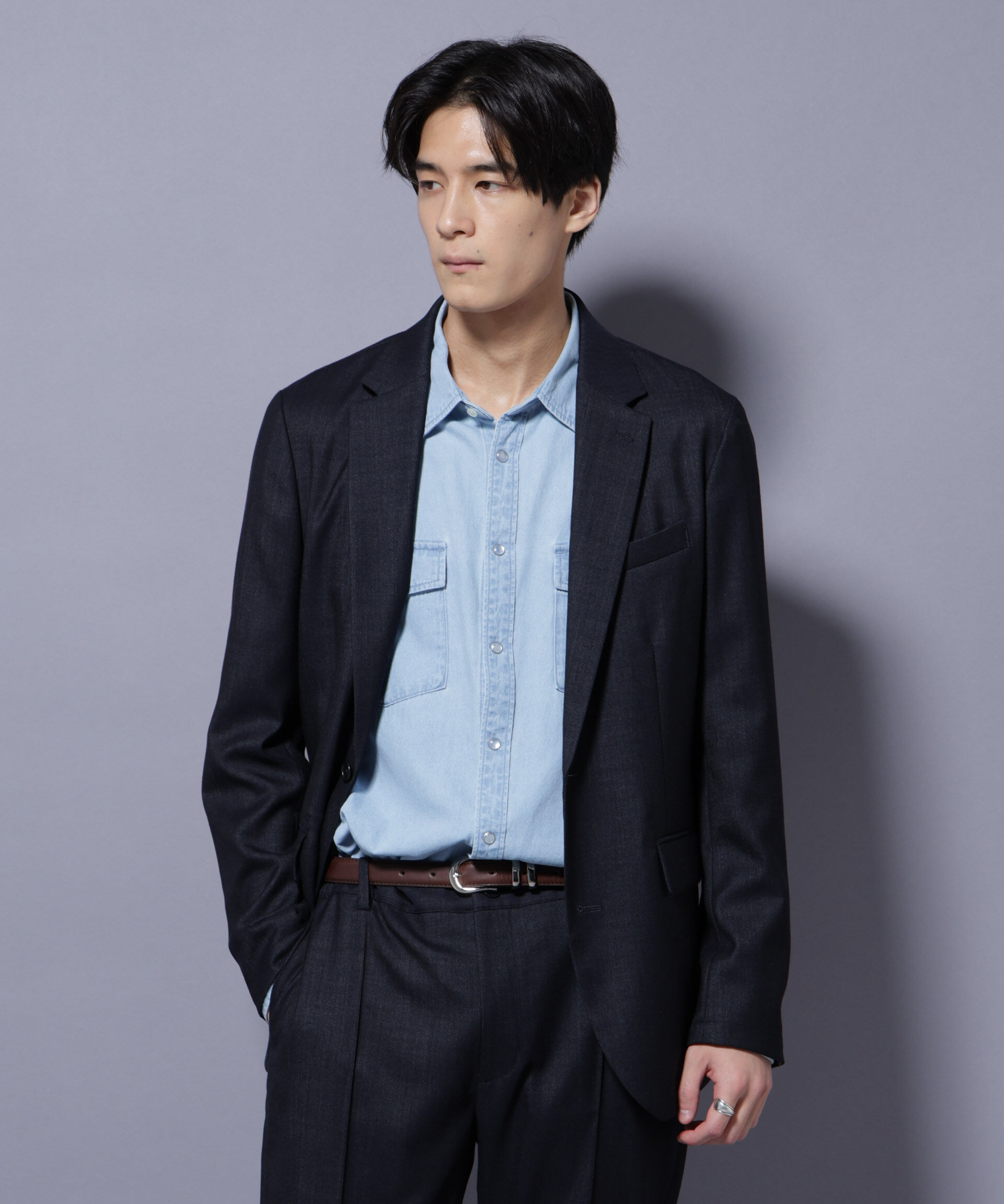 NANO universe「「N JACKET PREMIUM」ウールデニムジャケット/STRETCH(セットアップ可)」|スーツ|