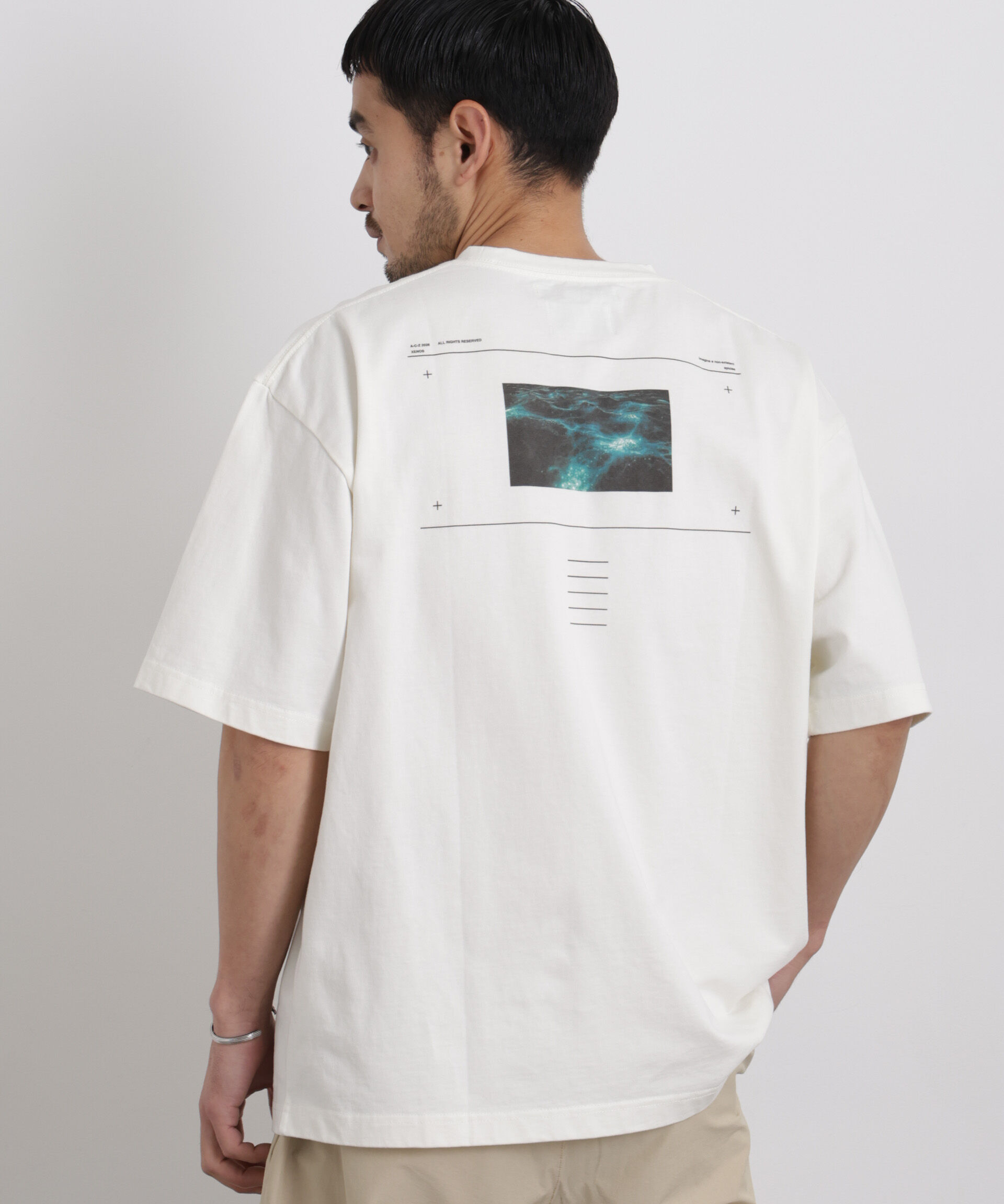 NANO universe「AtoZTシャツ 半袖」|Tシャツ・カットソー|パターン1