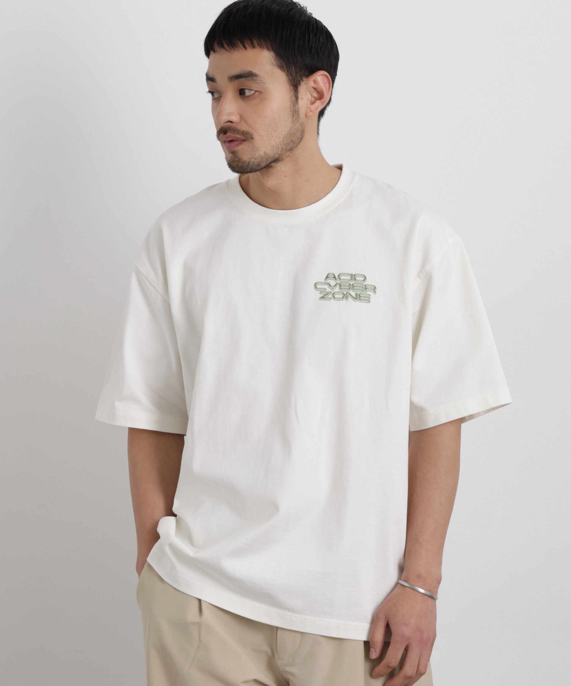 NANO universe「AtoZTシャツ 半袖」|Tシャツ・カットソー|