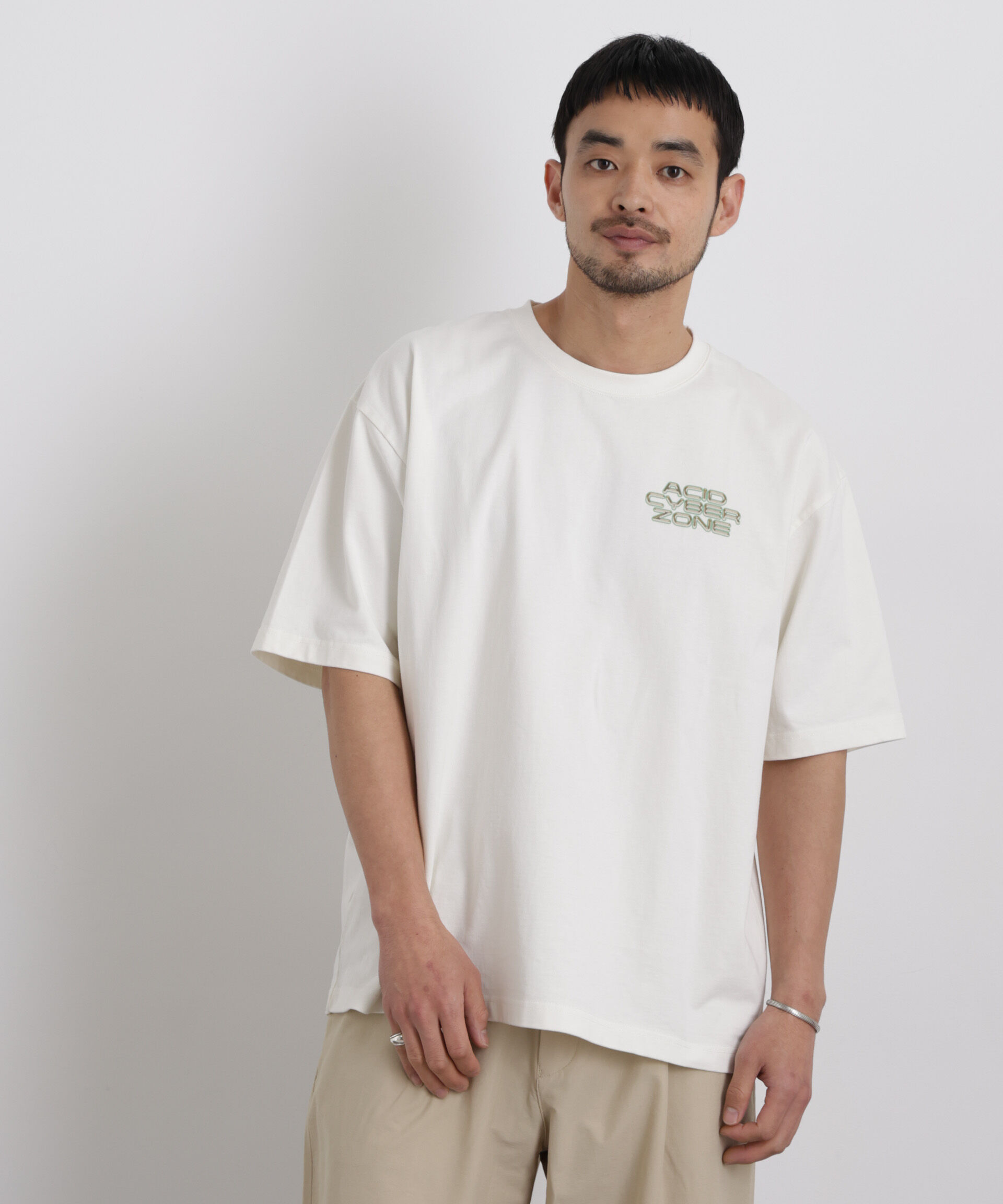 NANO universe「AtoZTシャツ 半袖」|Tシャツ・カットソー|