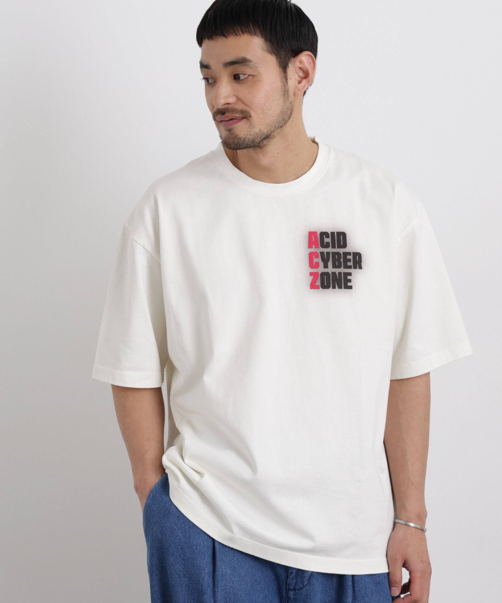 NANO universe「AtoZTシャツ 半袖」|Tシャツ・カットソー|