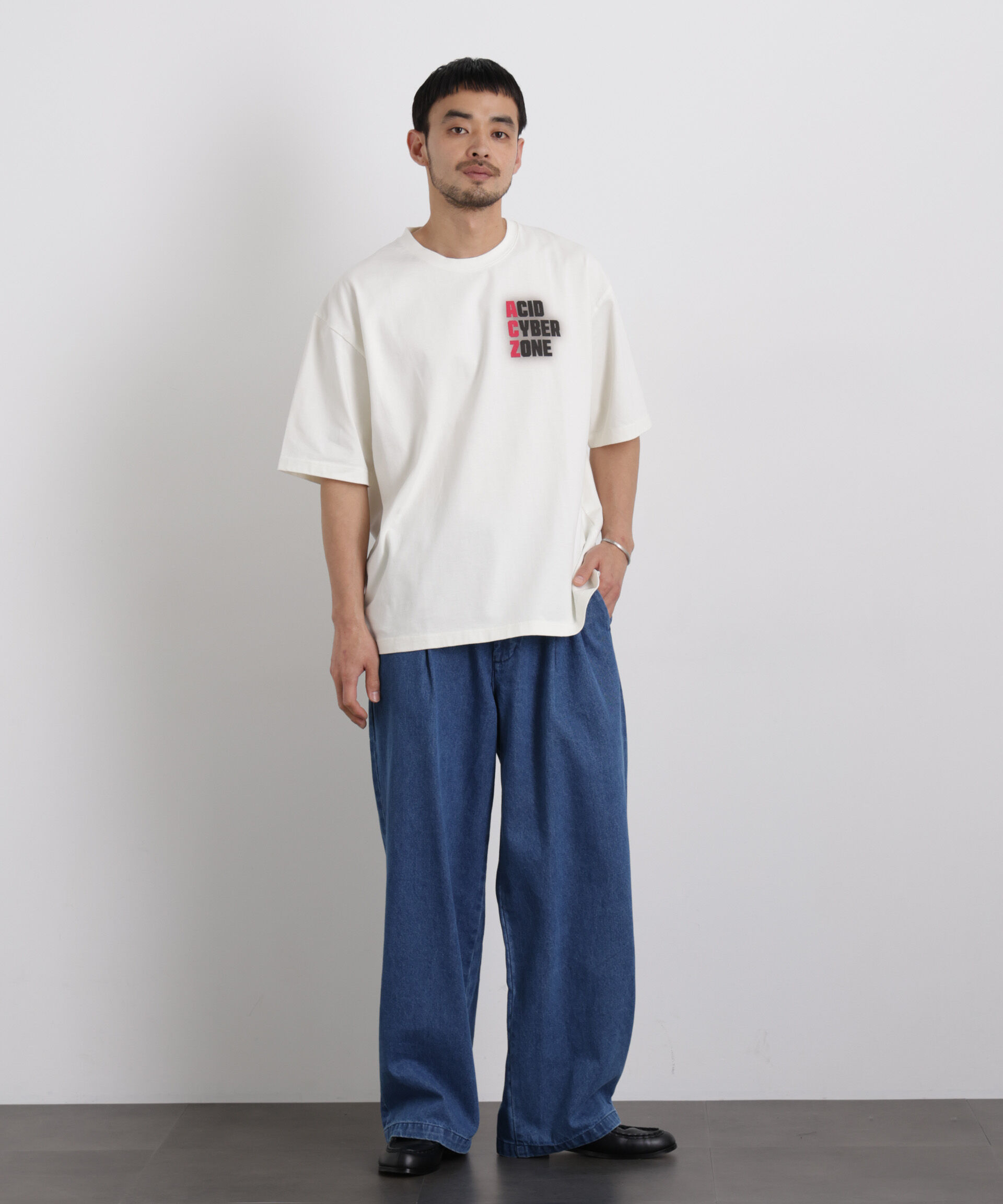 NANO universe「AtoZTシャツ 半袖」|Tシャツ・カットソー|