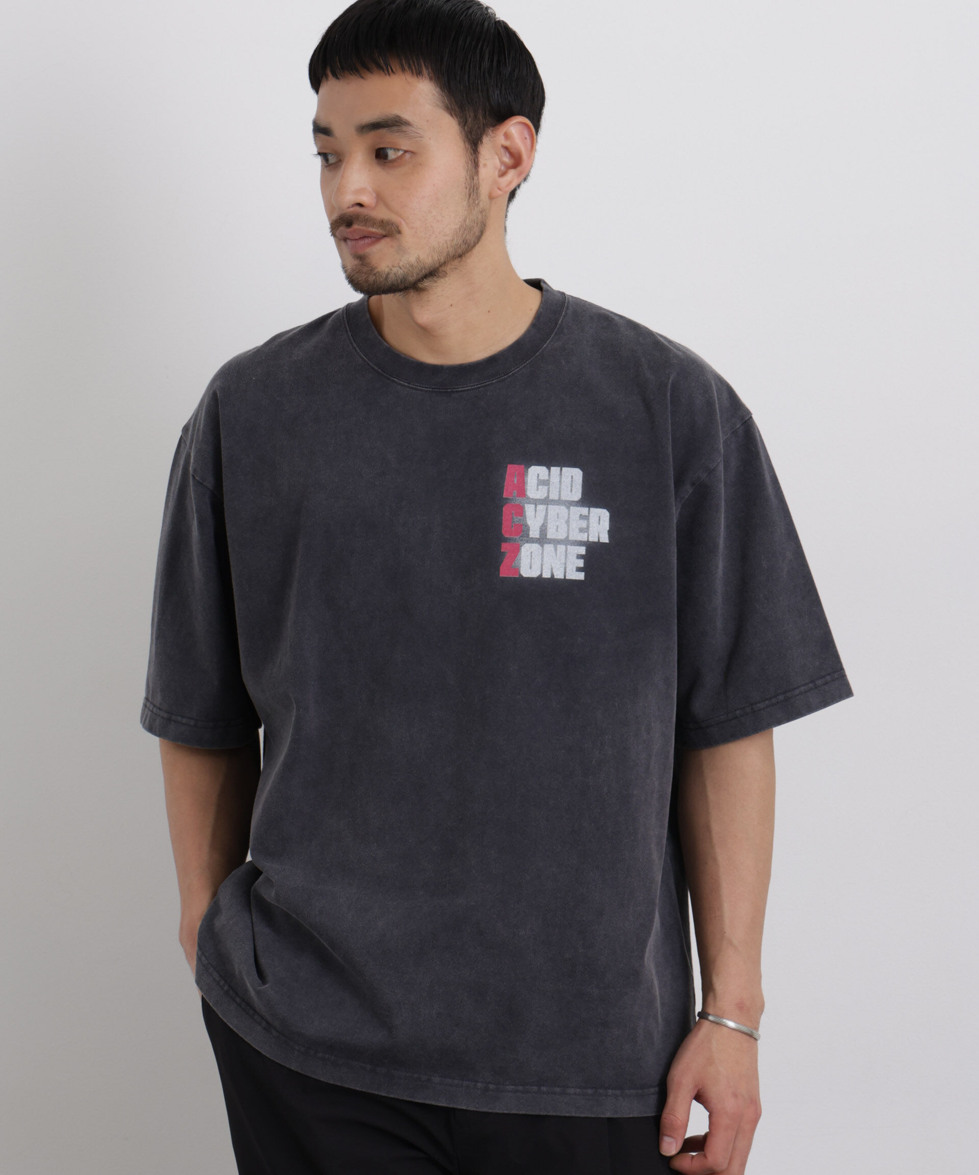 NANO universe「AtoZTシャツ 半袖」|Tシャツ・カットソー|