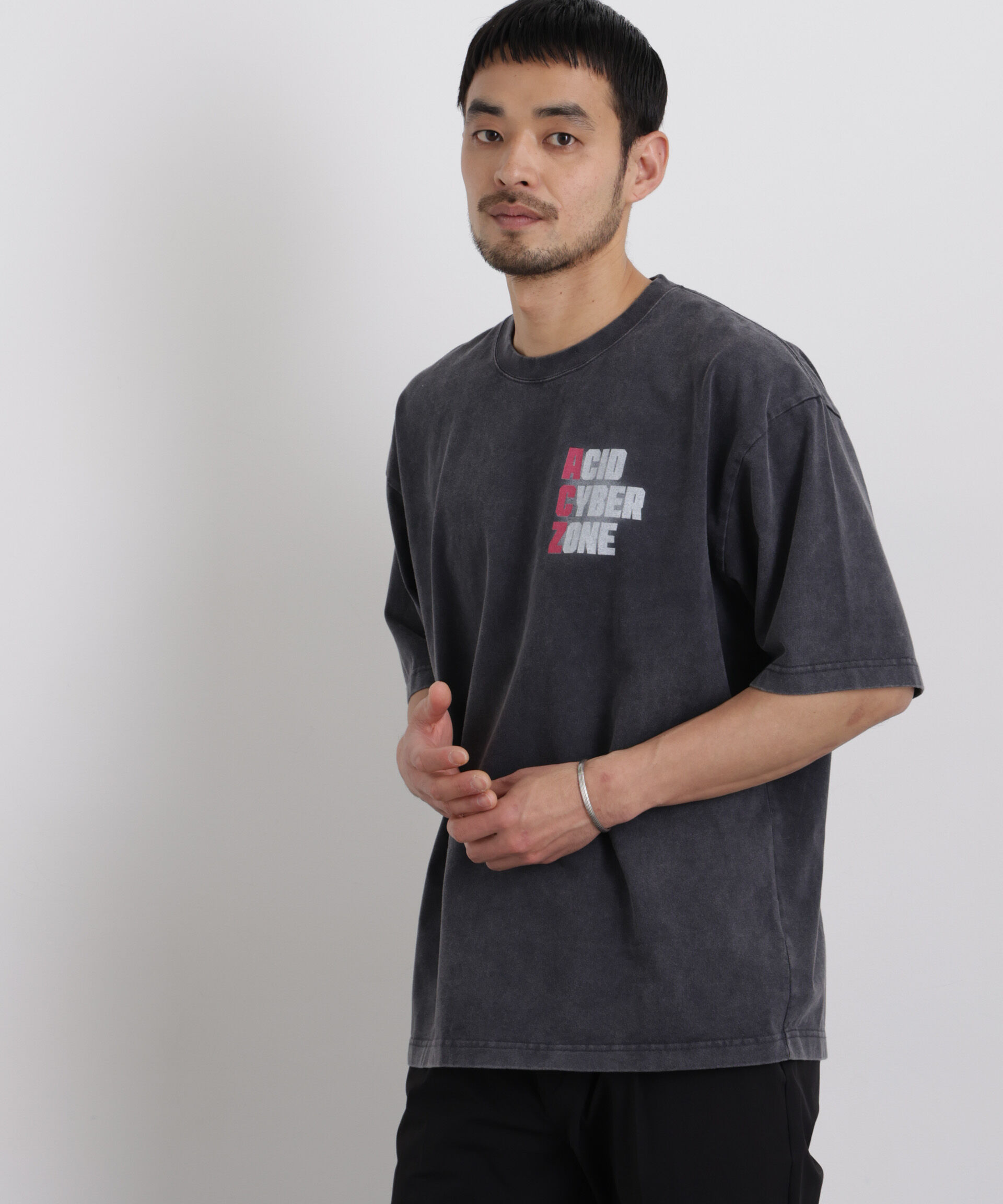 NANO universe「AtoZTシャツ 半袖」|Tシャツ・カットソー|