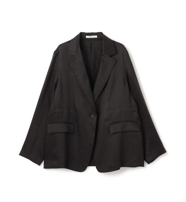 BEIGE,「【洗える】BERGAMOT / ウォッシャブルリネンバックドロストジャケット」|テーラードジャケット|