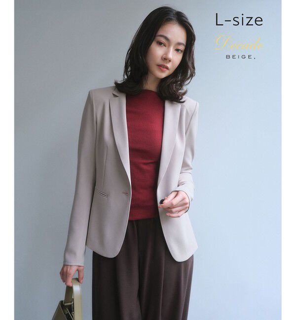 BEIGE,「【セットアップ対応】CINDY / テーラードジャケット」|テーラードジャケット|Taupe