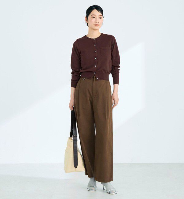fredy emue「FR刺繍コットン混BASICカーディガン」|カーディガン|
