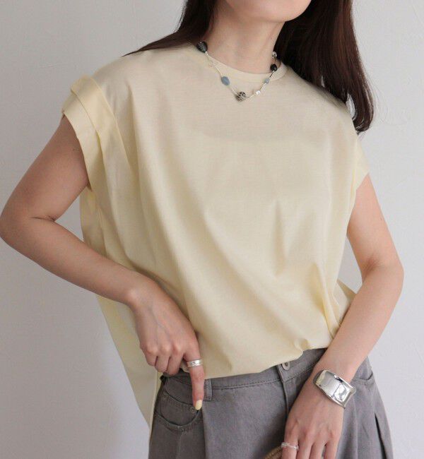 fredy emue「シルケットフレンチタックTシャツ」|Tシャツ・カットソー|