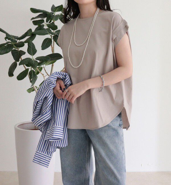 fredy emue「シルケットフレンチタックTシャツ」|Tシャツ・カットソー|