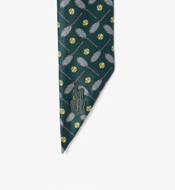 GLOSTER「【LACOSTE/ラコステ】LG Scarf サテンナロースカーフ」|バンダナ・スカーフ|
