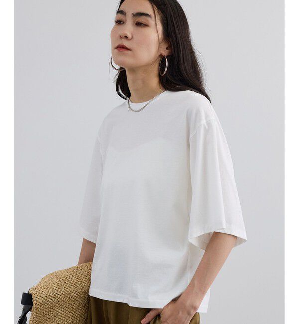 SALON adam et rope'「プリマベールハーフスリーブTシャツ / UVケア」|Tシャツ・カットソー|オフホワイト(15)