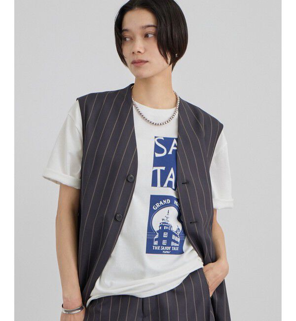 SALON adam et rope'「Sandy TaleグラフィックロゴT」|Tシャツ・カットソー|ホワイト(10)