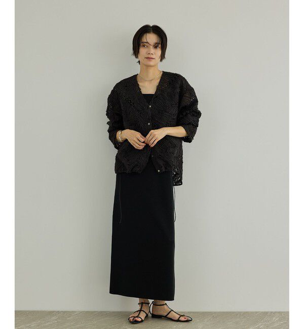SALON adam et rope'「Cut off embroidery ブラウス」|シャツ・ブラウス|