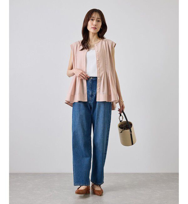 Rope&rsquo;Picnic「【WEB限定カラー】タックデザインペプラムシャツ」|シャツ・ブラウス|