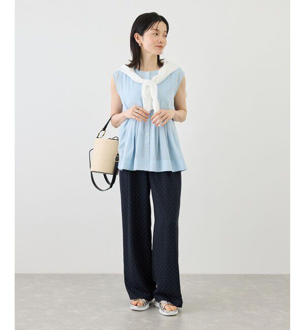 Rope&rsquo;Picnic「【WEB限定カラー】タックデザインペプラムシャツ」|シャツ・ブラウス|