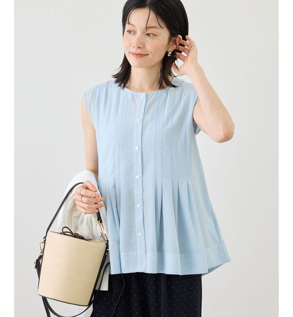 Rope&rsquo;Picnic「【WEB限定カラー】タックデザインペプラムシャツ」|シャツ・ブラウス|