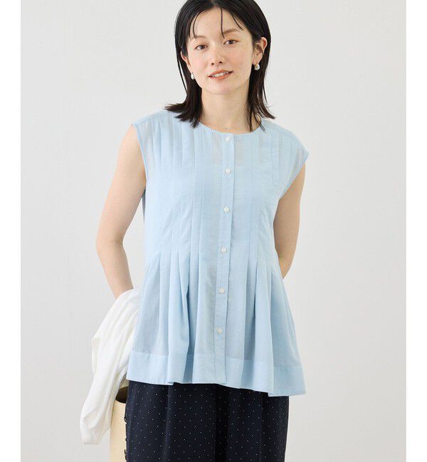 Rope&rsquo;Picnic「【WEB限定カラー】タックデザインペプラムシャツ」|シャツ・ブラウス|