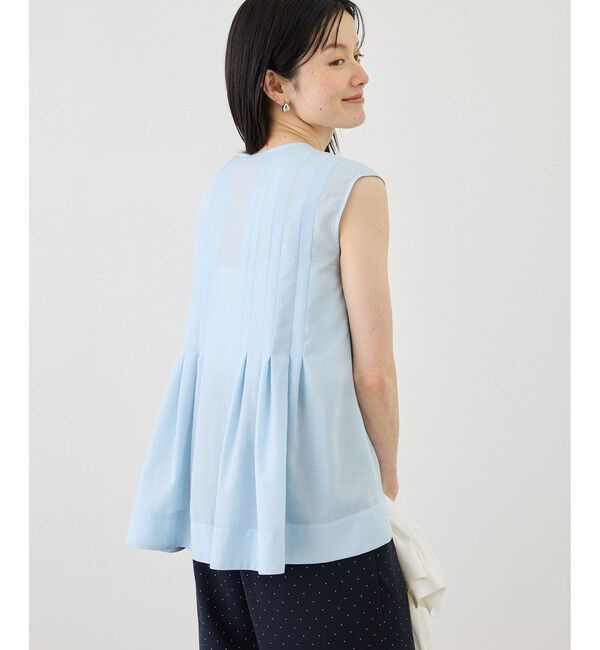 Rope&rsquo;Picnic「【WEB限定カラー】タックデザインペプラムシャツ」|シャツ・ブラウス|
