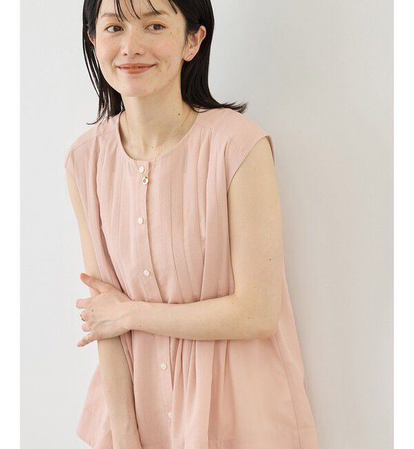 Rope&rsquo;Picnic「【WEB限定カラー】タックデザインペプラムシャツ」|シャツ・ブラウス|