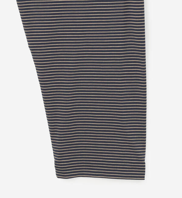 handvaerk「handvaerk | 60/2 コットン クルーネック長袖Tシャツ STRIPE MEN」|Tシャツ・カットソー|