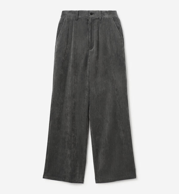 Morris & Sons「MORRIS & SONS | コーデュロイ イージーパンツ WOMEN」|チノ|CHARCOAL