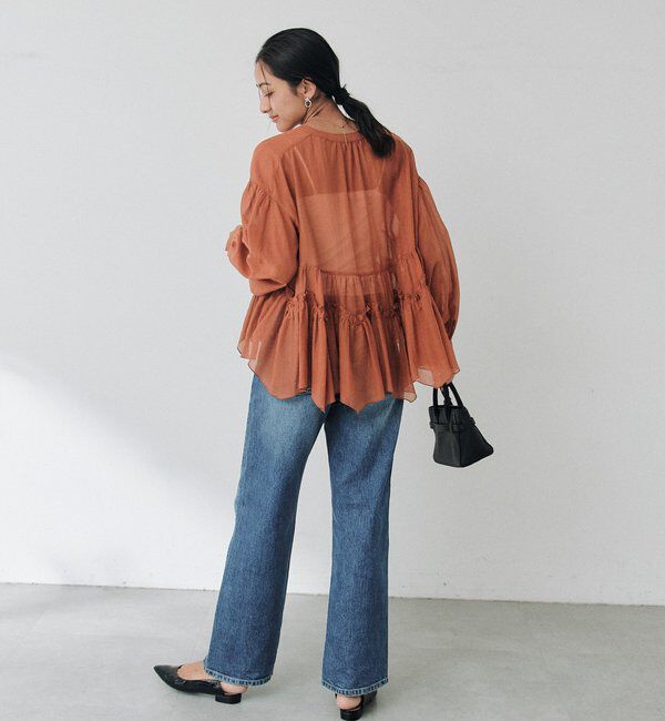  「ティアードペプラムブラウス」|シャツ・ブラウス|