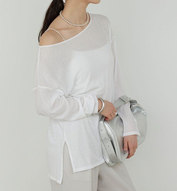  「【La nature linge】オーバーシアーロンT」|Tシャツ・カットソー|
