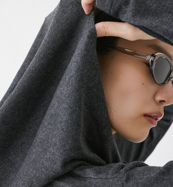  「【2026AW Debut】【UNFORM】カシミヤ混フーディボウタイニット」|ニット・セーター|
