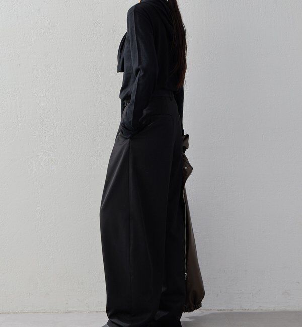  「【2026AW Debut】【UNFORM】カシミヤ混フーディボウタイニット」|ニット・セーター|