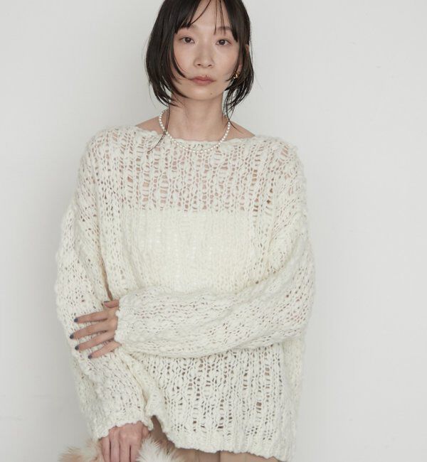  「《前後着用可》ハンド2WAYニット」|ニット・セーター|