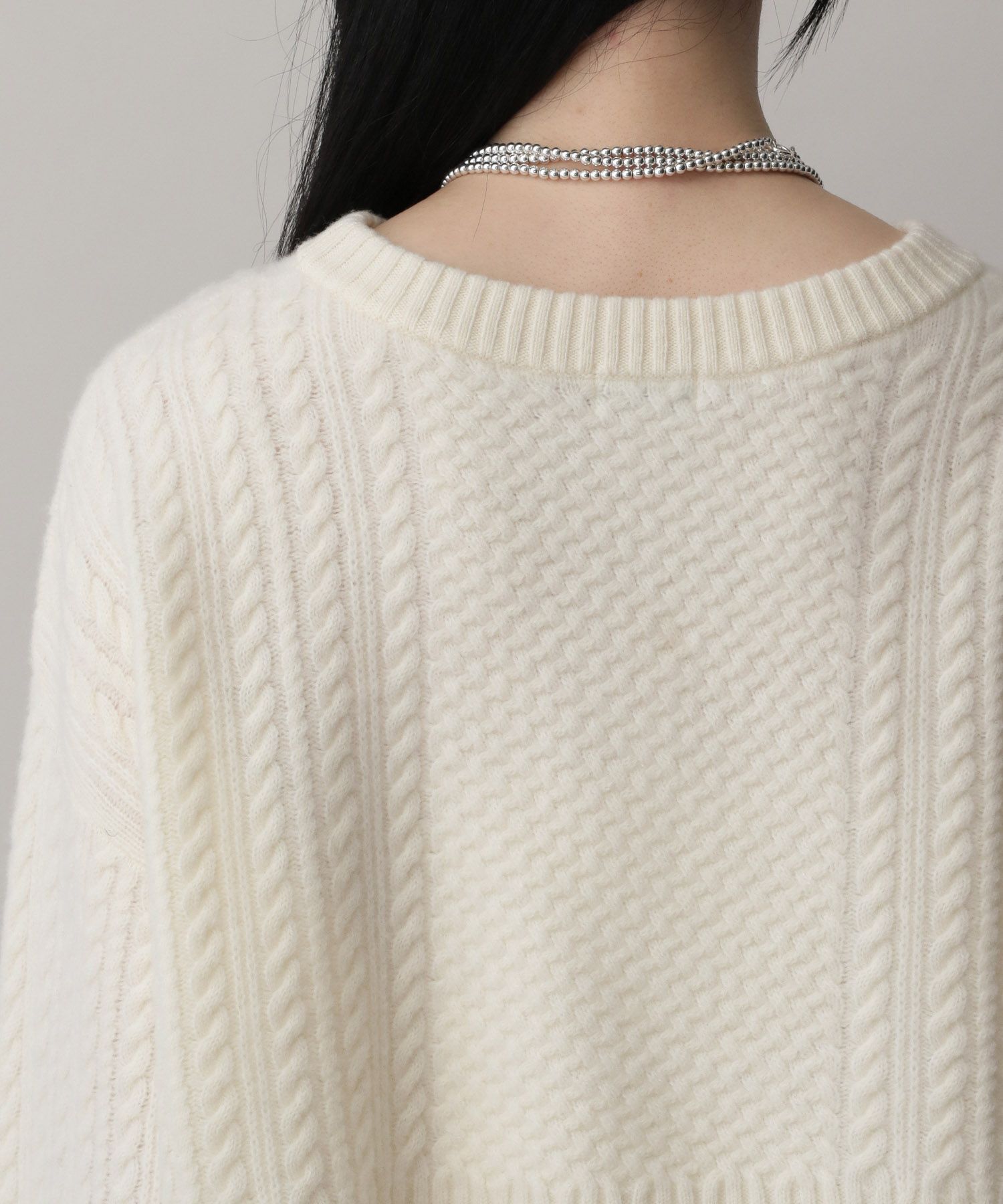 A part by 「【OUTLET】ケーブルニットプルオーバー」|ニット・セーター|