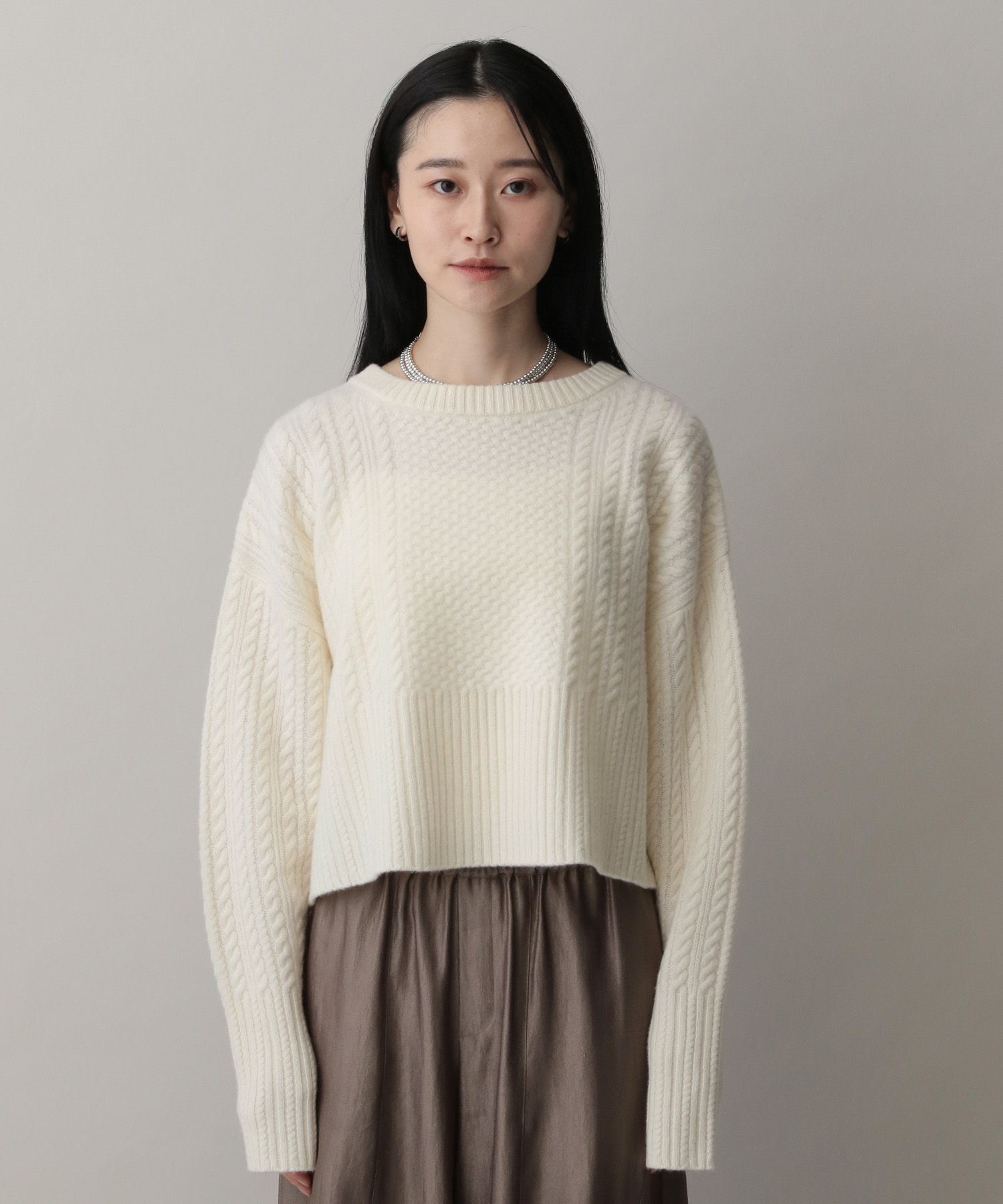 A part by 「【OUTLET】ケーブルニットプルオーバー」|ニット・セーター|