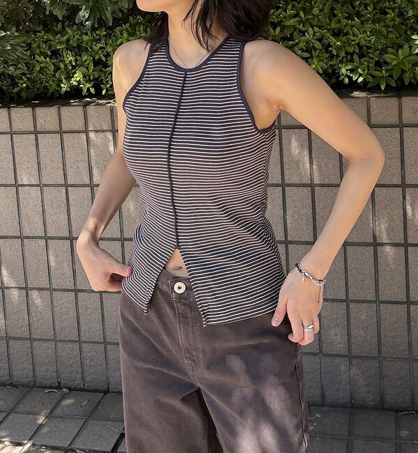 Rouge vif「【Robert P.Miller/ロバートピーミラー】Prib Slit Tan」|キャミソール|