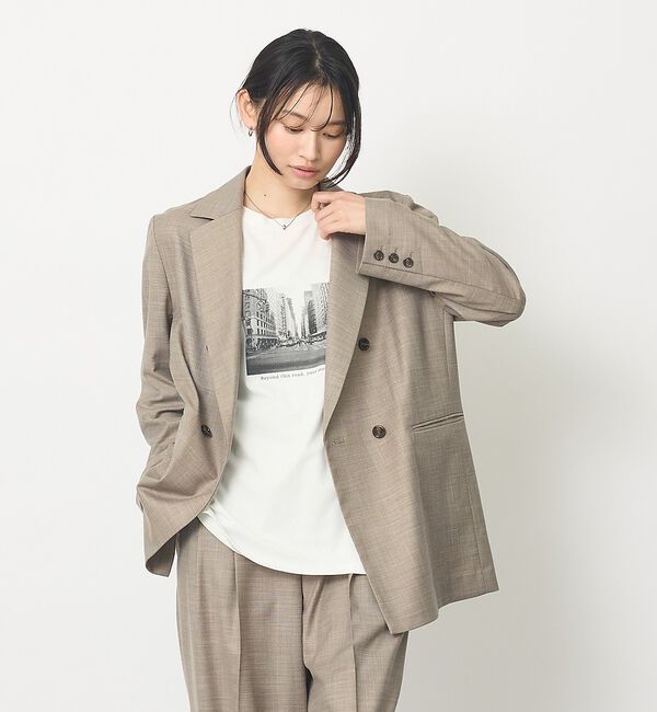 abahouse mavie「ライトメランジダブルジャケット」|その他|