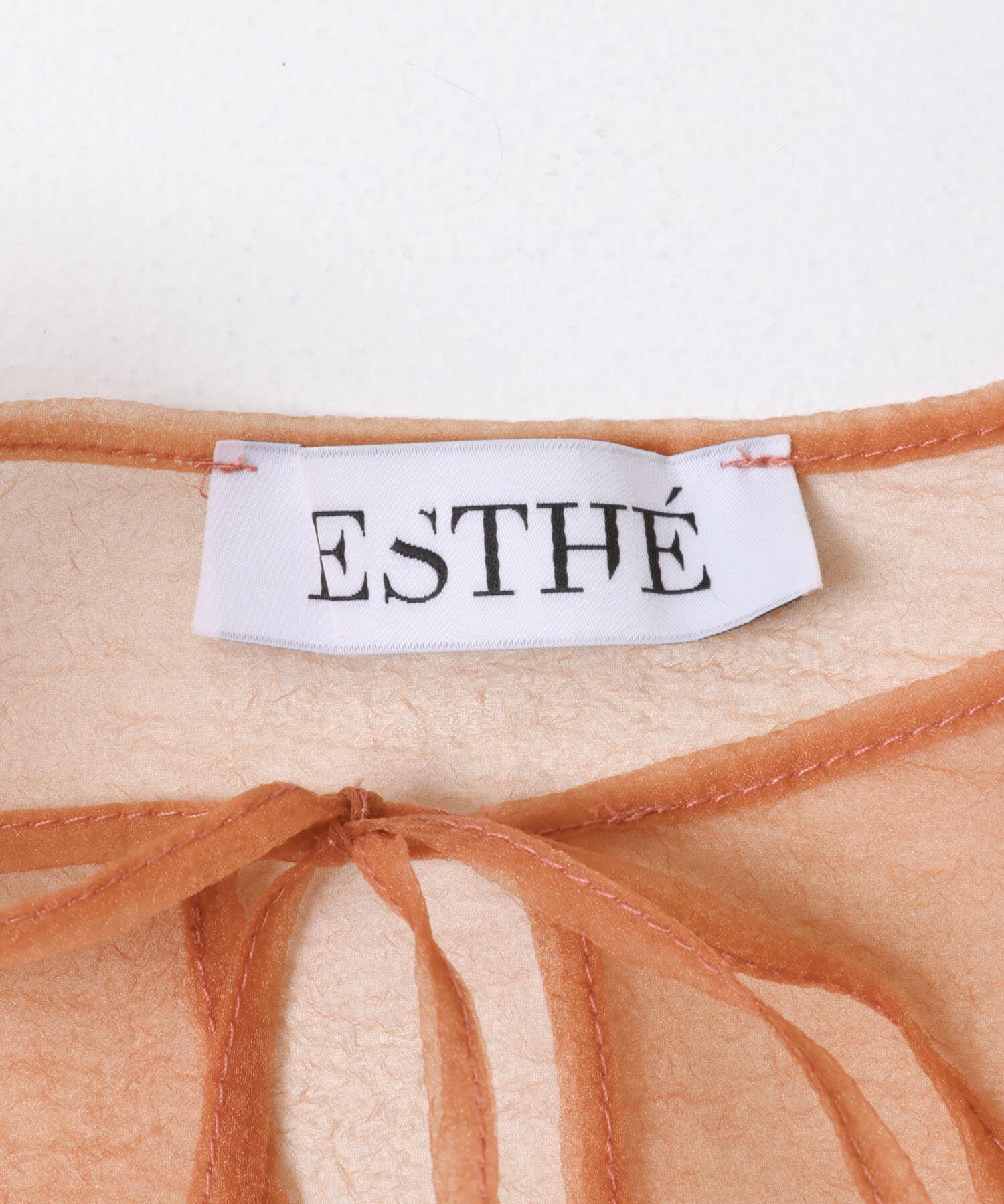 URBAN RESEARCH「ESTHE　VOLUME ORGANZA BOW TOP」|シャツ・ブラウス|