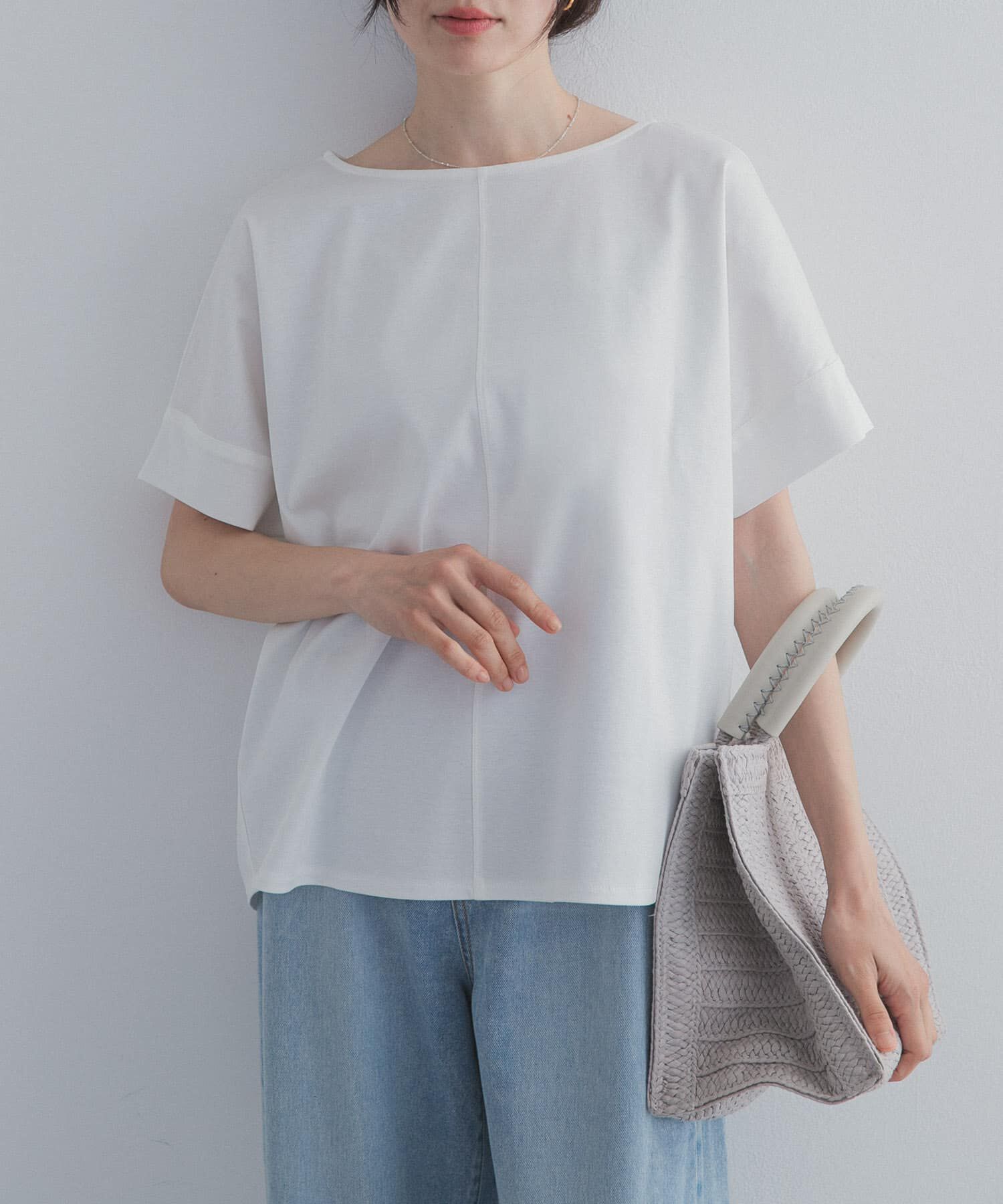 URBAN RESEARCH DOORS「『UR TECH』サマシェアバックポイントプルオーバー」|Tシャツ・カットソー|