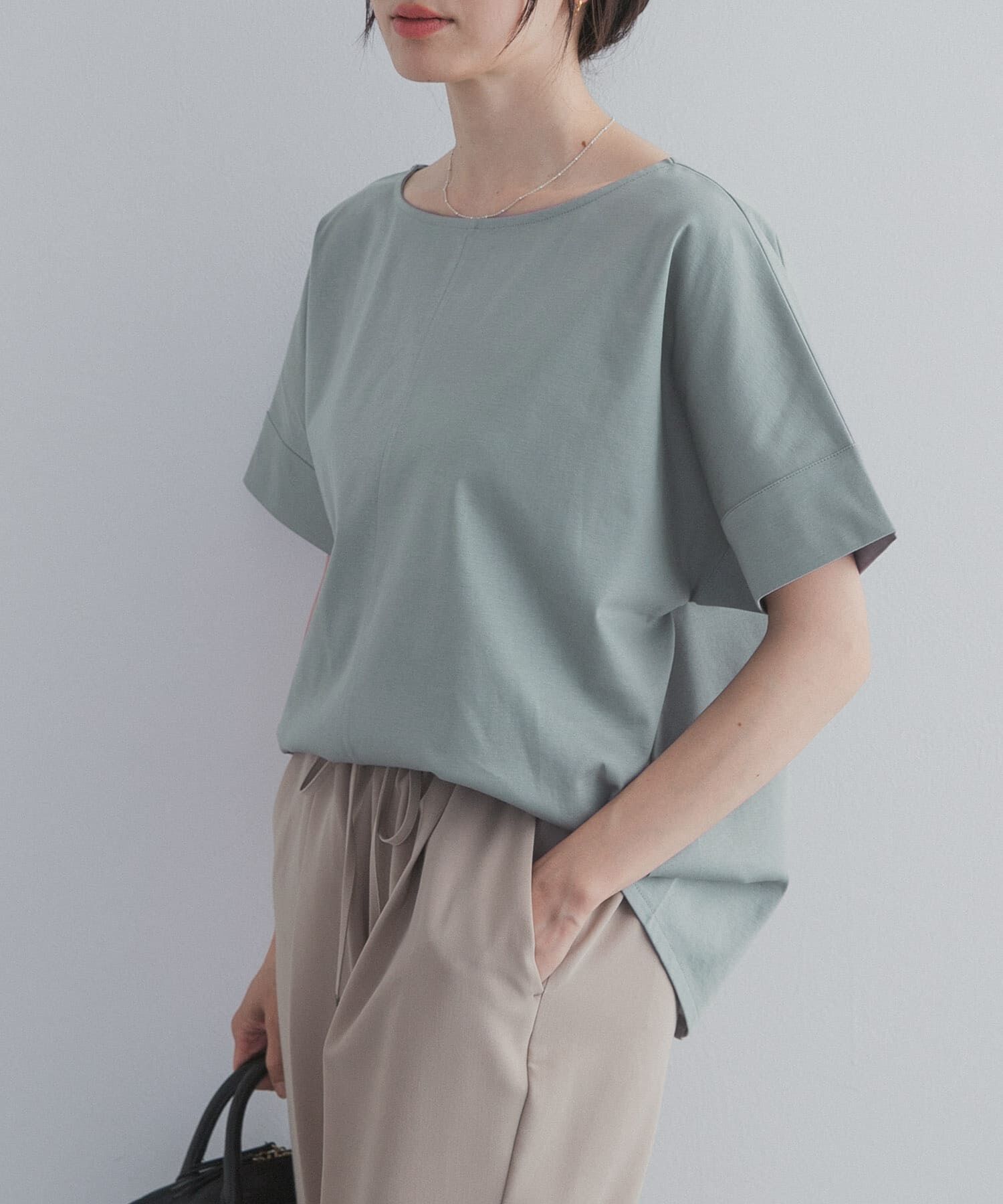 URBAN RESEARCH DOORS「『UR TECH』サマシェアバックポイントプルオーバー」|Tシャツ・カットソー|