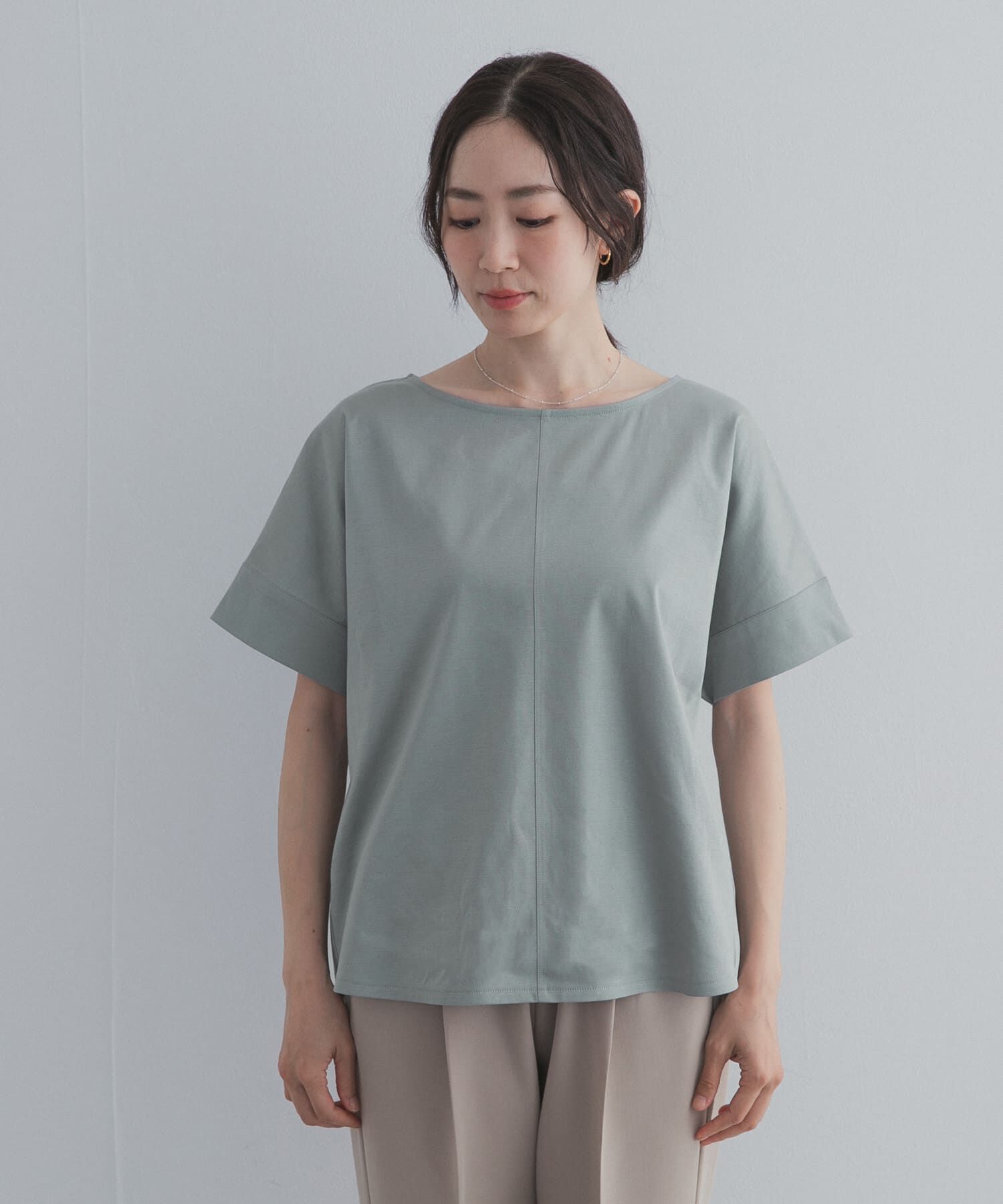 URBAN RESEARCH DOORS「『UR TECH』サマシェアバックポイントプルオーバー」|Tシャツ・カットソー|