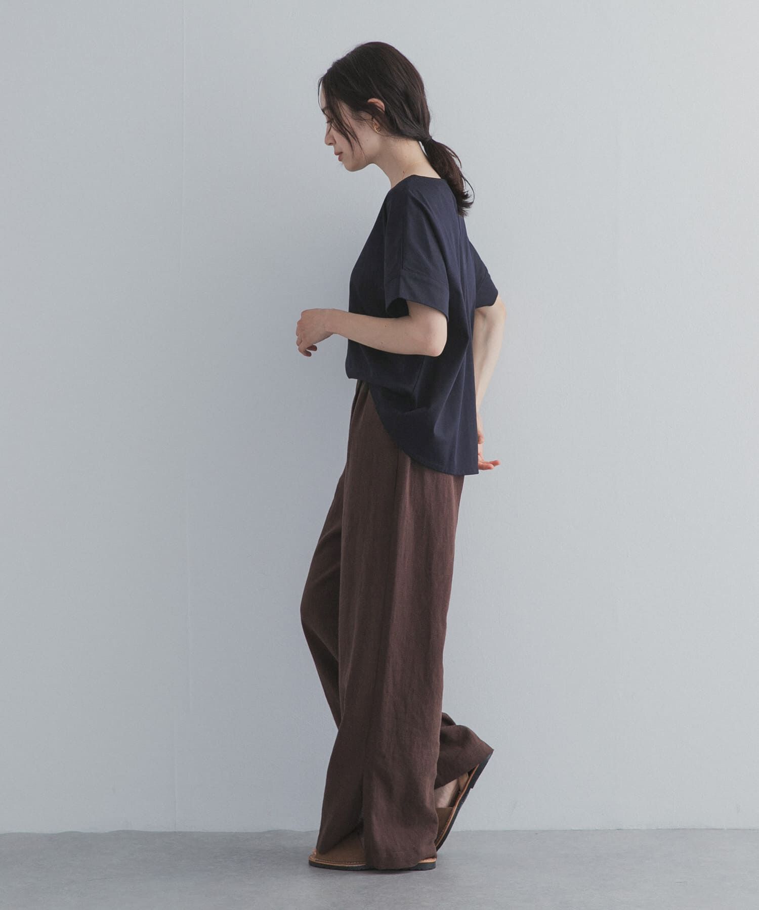 URBAN RESEARCH DOORS「『UR TECH』サマシェアバックポイントプルオーバー」|Tシャツ・カットソー|