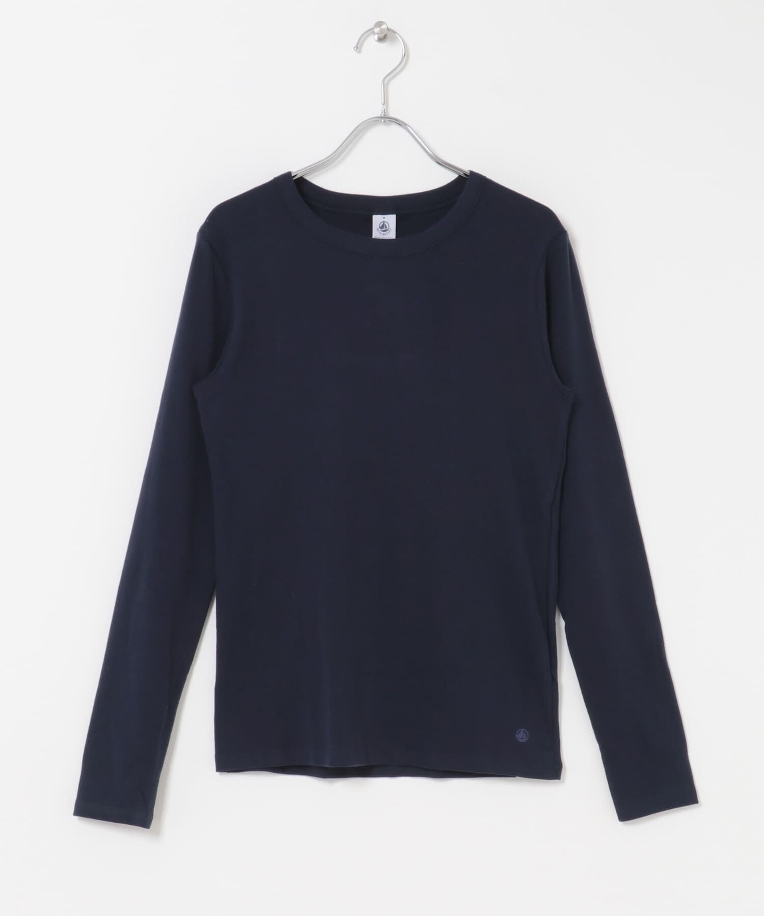 URBAN RESEARCH DOORS「PETIT BATEAU　クルーネック長袖Tシャツ」|Tシャツ・カットソー|ネイビー