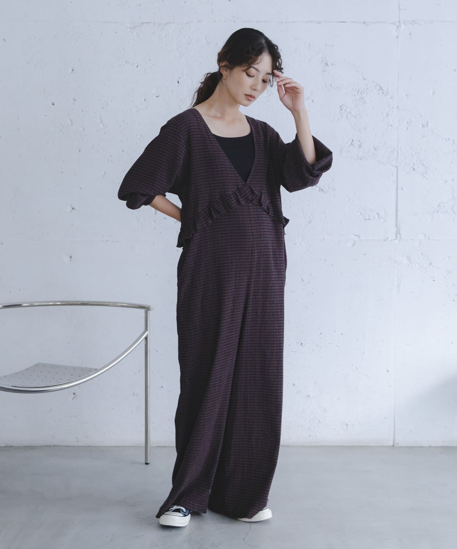 Sonny Label 「サッカーチェックオールインワン」|オールインワン|