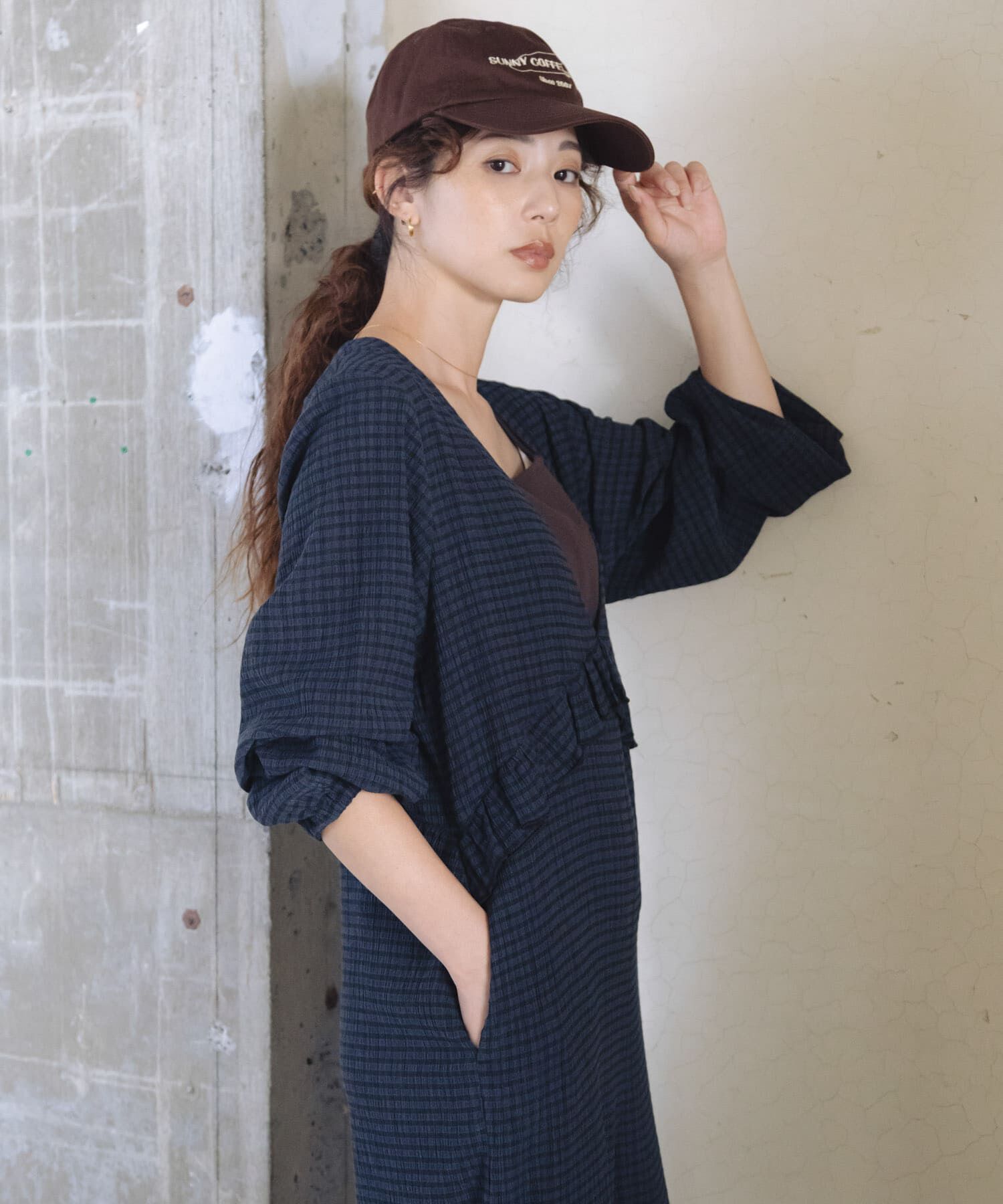 Sonny Label 「サッカーチェックオールインワン」|オールインワン|